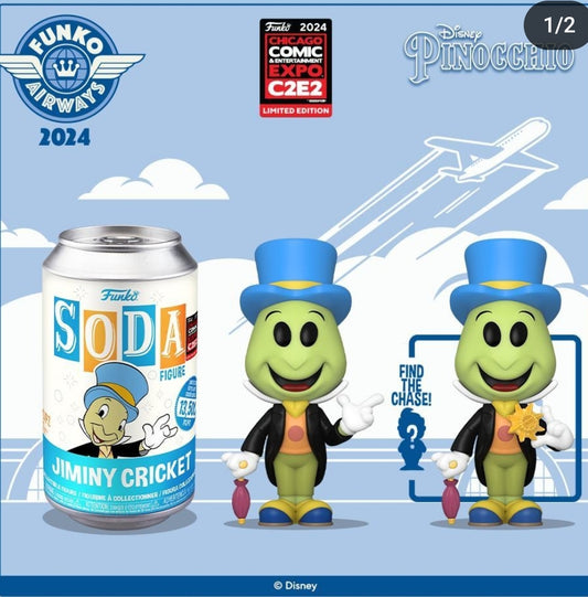 Jiminy Cricket Soda - Con sticker